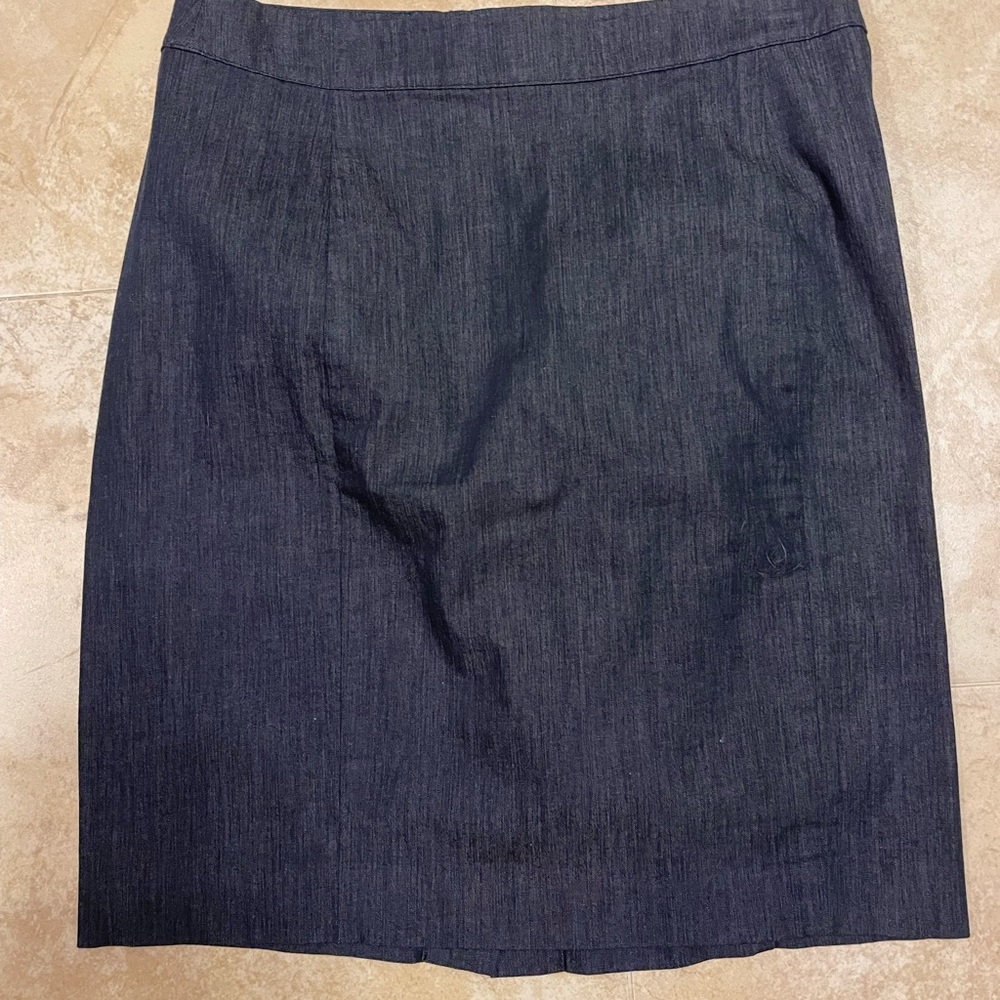 LOFT Dark Denim Pencil Skirt